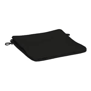 ProFoam 20 in. x 20 in. Outdoor Dining Seat Cushion Cover in Onyx Black