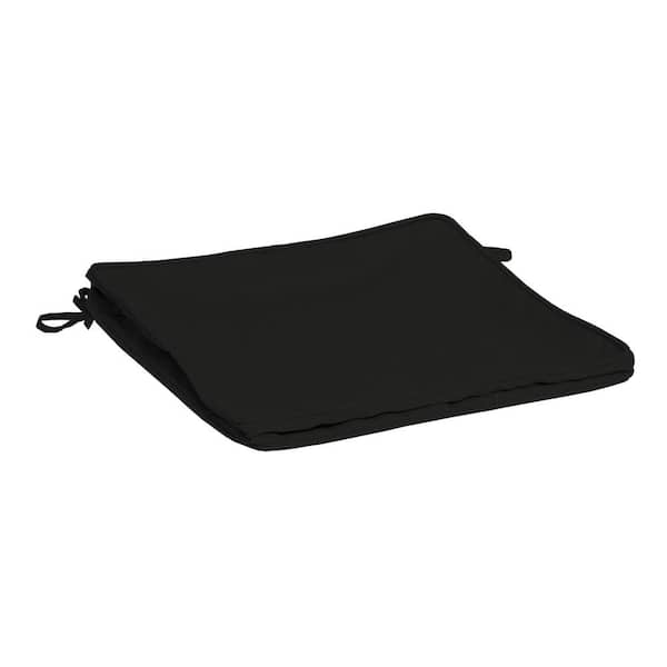 ARDEN SELECTIONS ProFoam 20 in. x 20 in. Outdoor Dining Seat Cushion Cover in Onyx Black