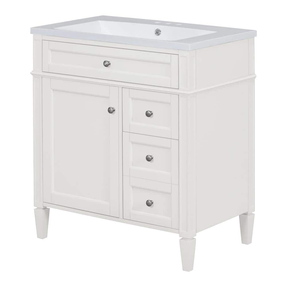 30 in. W x 18 in. D x 33 in. H Bath Vanity Bathroom Storage Cabinet with To