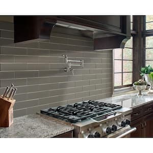 Champagne Bevel 4 in. x 12 in. Mixed Glass Subway Wall Tile (5 sq. ft./Case)