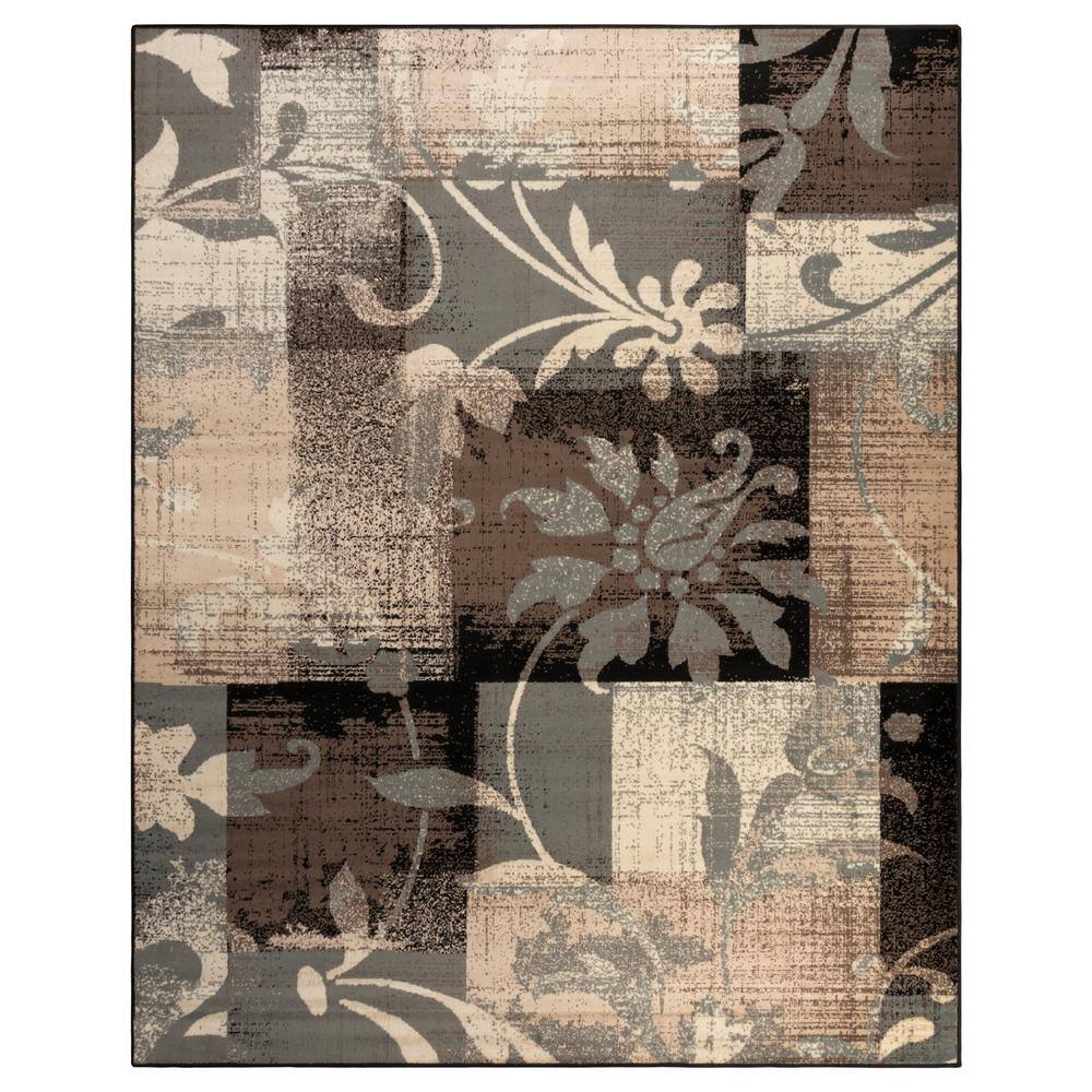 8' X 10' Beige SUPERIOR Pastiche Contemporary Floral Patchwork Polypropylene Indoor Area Rug or Runner with Jute Backing 8' X 10' Beige SUPERIOR Pastiche Contemporary Floral Patchwork Polypropylene Indoor Area Rug or Runner with Jute Backing