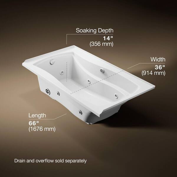 Hydro Systems Designer 72'' X 32'' Drop-In Acrylic Bathtub