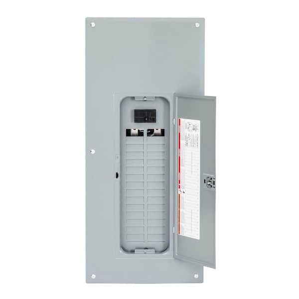 Square D Homeline 125 Amp 30-Space 60-Circuit Indoor Main Breaker Plug-On Neutral Load Center with Cover