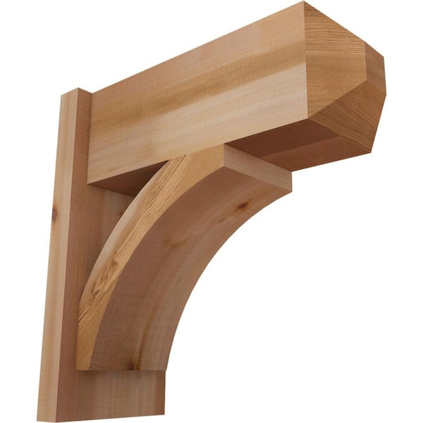 Ekena Millwork 8 in. x 18 in. x 18 in. Thorton Craftsman Smooth Western Red Cedar Outlooker