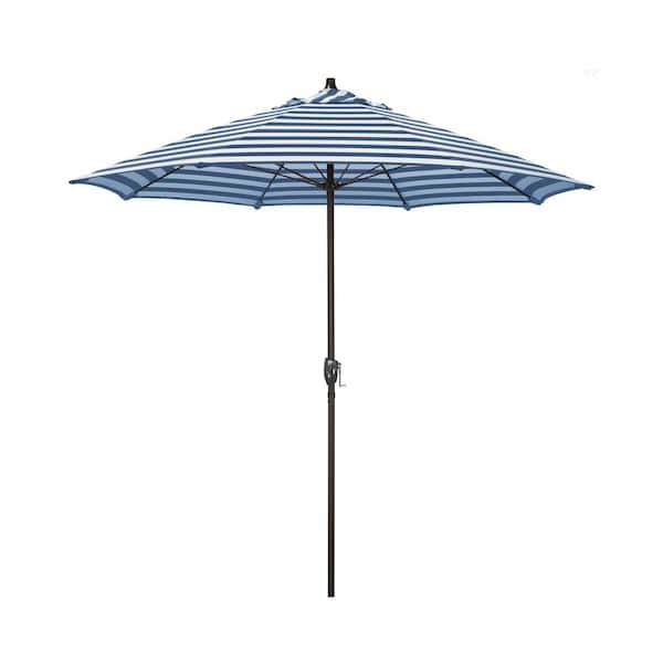 7.5 striped patio umbrella AMMSUN 7.5ft Commercial Grade Beach Umbrella,Navy Stripes The Mainstays Outdoor 7.5 Foot Push Flag Crank & Tilt Round