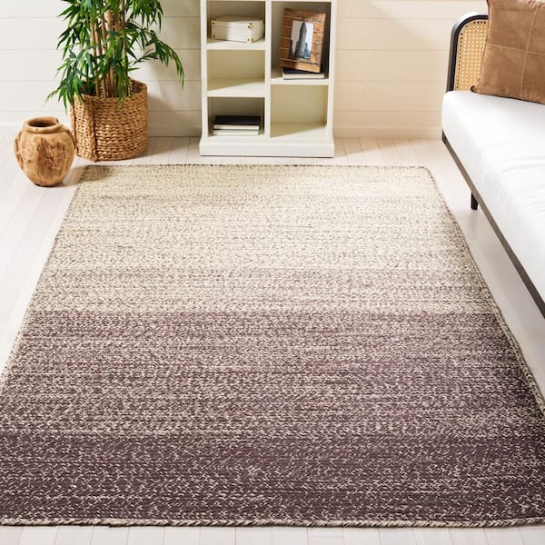 Natural Fiber 6 ft. x 9 ft. Natural/Brown Ombre Area Rug