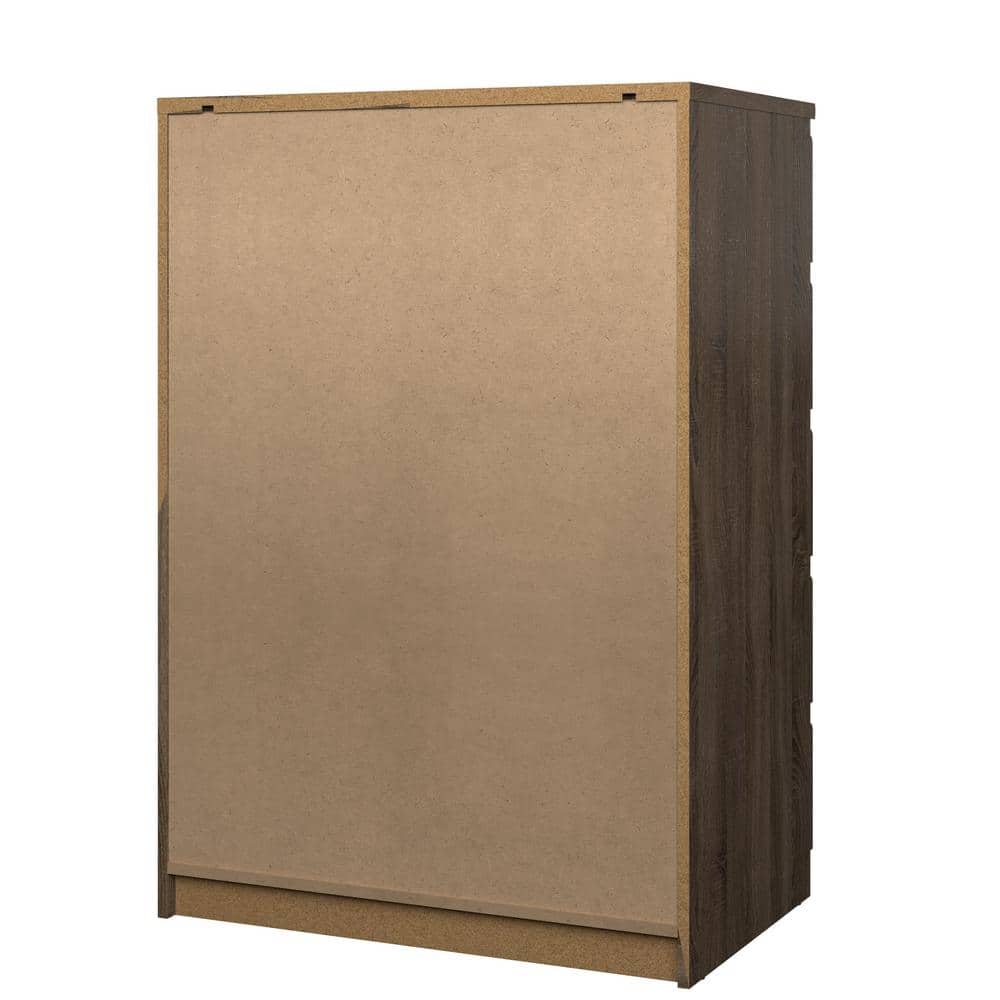 Scottsdale Truffle Gray 5-Drawer Engineered Wood Chest