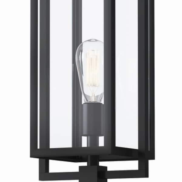 Goson 1-Light Black Aluminum Hardwired Waterproof Outdoor Post Light with No Bulbs Included (1-Pack)
