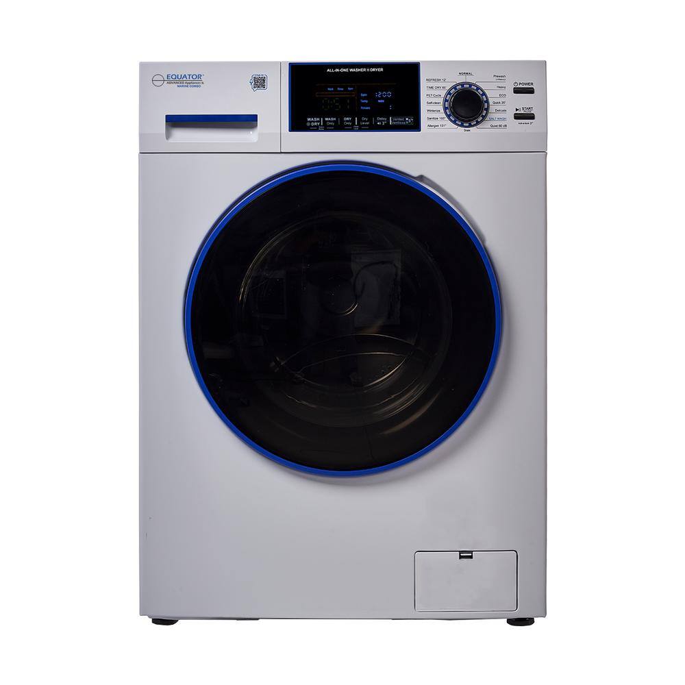 Equator Marine Combo Washer Dryer ANTI CORROSION 1.62 Cf/15 lbs. 1400 RPM Salt Wash 110V
