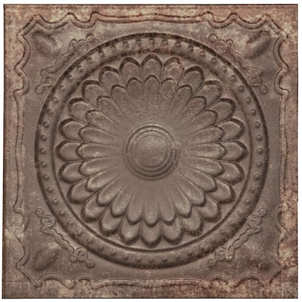 Merola Tile Ritz Ossidato Nero 8 in. x 8 in. Ceramic Wall Tile