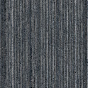 Intelligent - Sharp - Blue Commercial 24 x 24 in. Glue-Down Carpet Tile Square (80 sq. ft.)