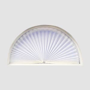 White Fabric Arch Window Shade - 72 in, W x 36 in, L