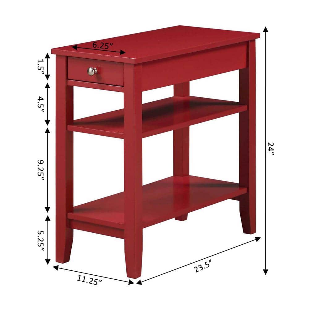 American Heritage 3-Tier Light Walnut End Table - thumbnail 7