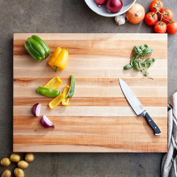 JOHN BOOS 20 in. x 15 in. Rectangular Maple Wood Edge Grain Reversible Kitchen  Cutting Board with Maintenance Set CB1054-1M2015150 + MYSCRMAPP - The Home  Depot