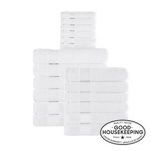 HygroCotton White 18-Piece Bath Towel Set