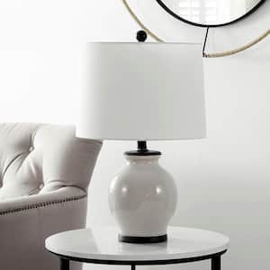 Orsla 25 in. Ivory Table Lamp