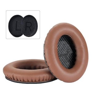 Brown Replacement Earpads Cushions for BOSE QC35 QC45 QC25 QC15 AE2/QC2, 1-Pair