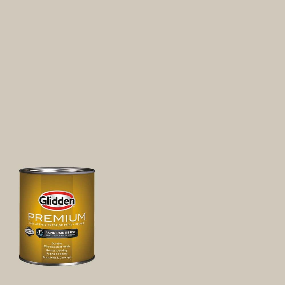 Glidden Premium 1 qt. PPG1008-2 Storm's Coming Satin Exterior
