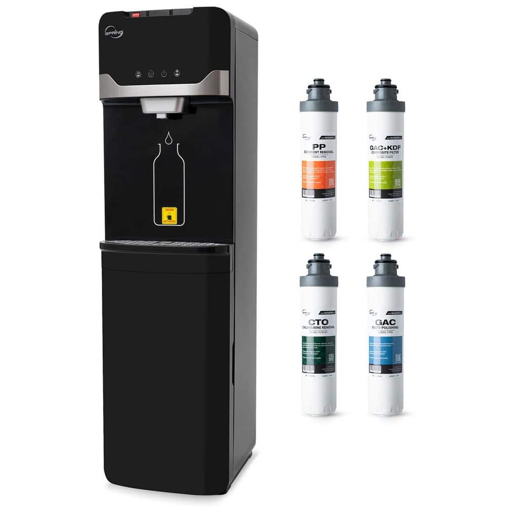 ISPRING DS4B-NC Water Dispenser w/ 4-Stage Filter, Removes Chloramine ...