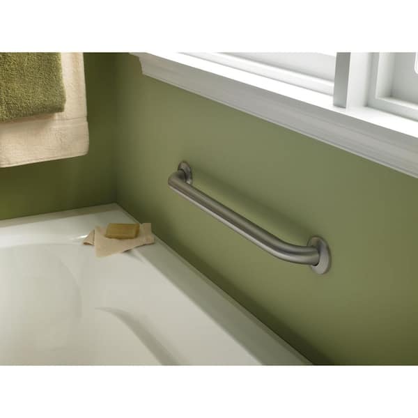 24 in. x 1-1/4 in. Concealed Screw ADA-Compliant Grab Bar in Stainless