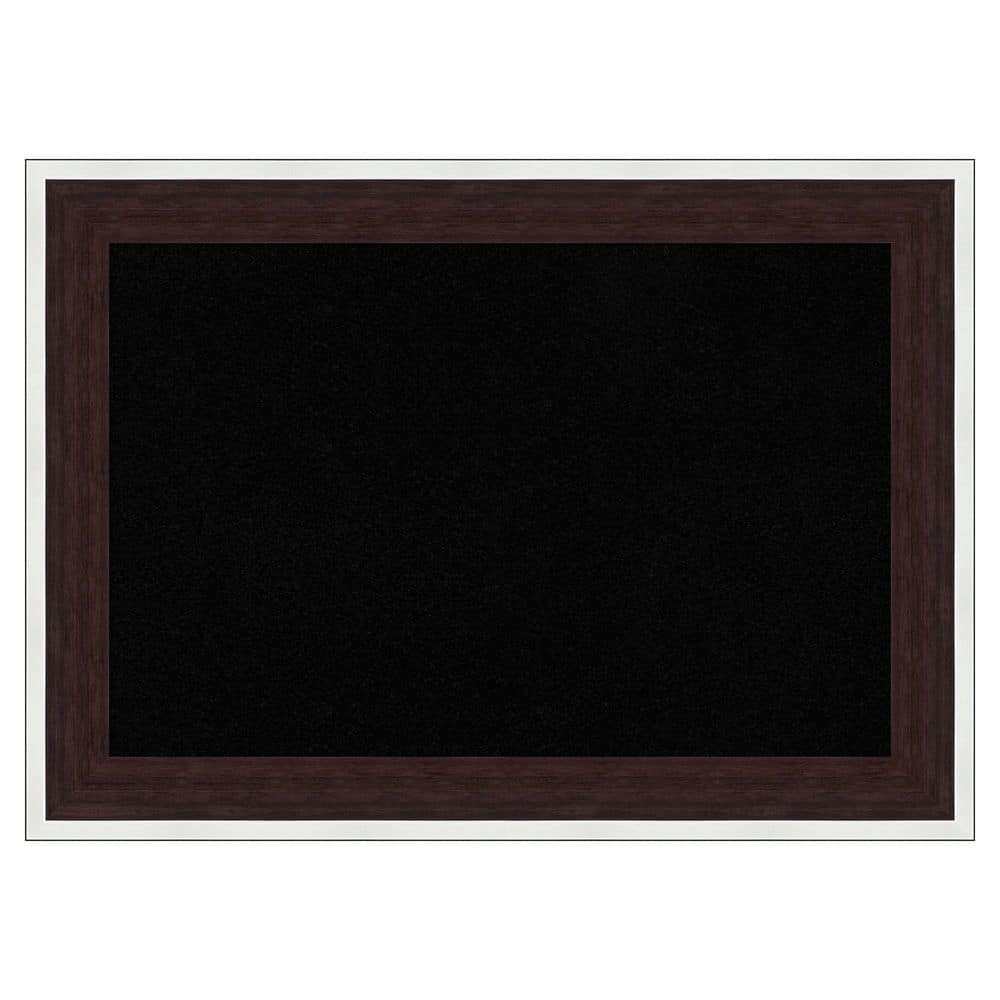 Maya Espresso Silver 21 in. x 15 in. Poly Framed Black Cork Memo Board price history on PriceWatchPro