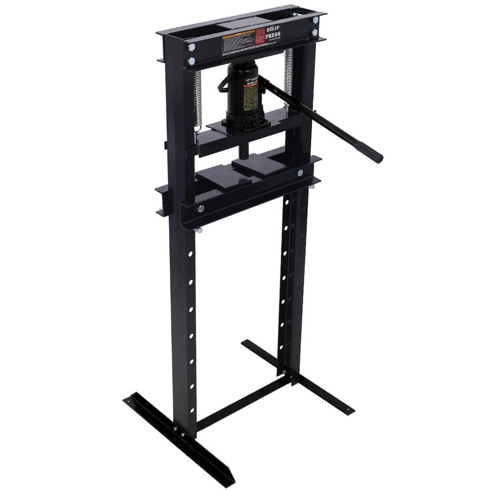 Tatayosi 12-Ton Steel H-Frame Garage Floor Press, Hydraulic Shop