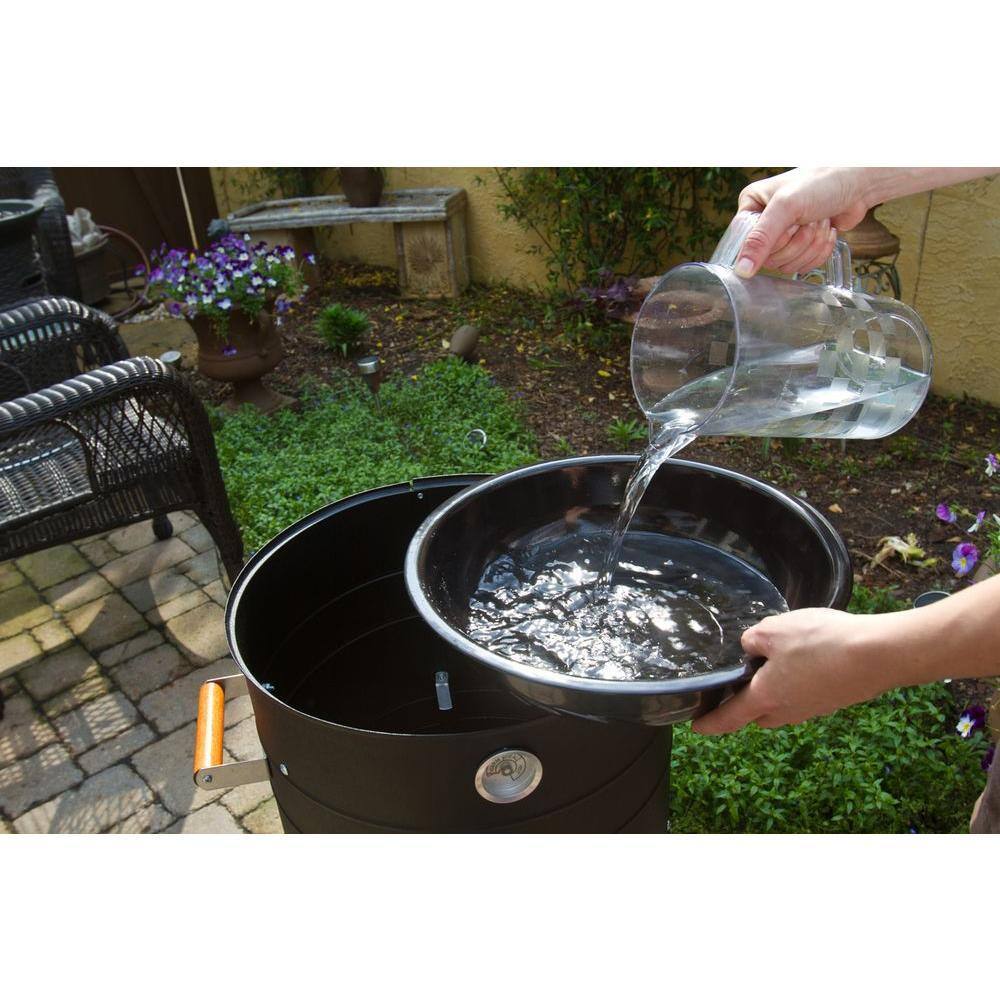 Americana Black Electric Water Smoker and Grill Combo