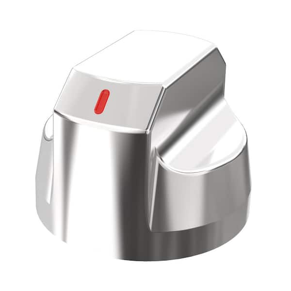 2 Pcs Grill Replacement Silver Control Knob