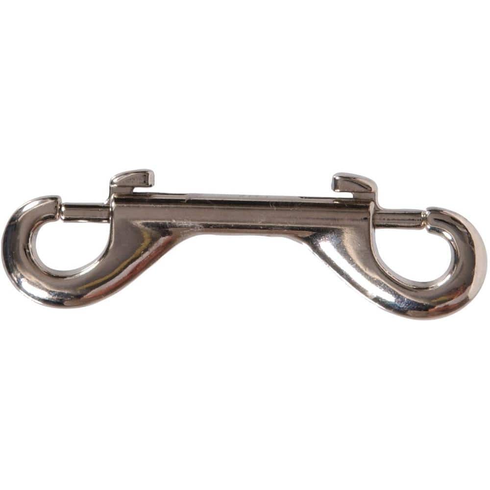 Hardware Essentials 4 in. Double Ended Bolt Snap in Nickel Plated
