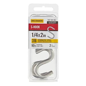 Stainless Steel - Metal Hooks - Fasteners - The Home Depot