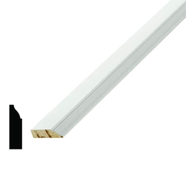 Alexandria Moulding WM 947 3/8 in. x 1-1/4 in. Primed Pine Finger-Jointed Stop Molding