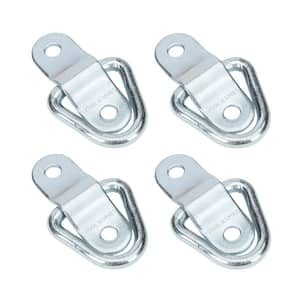 1/4 in. Light Duty Bolt-On D-Ring with 400 lb. Safe Work Load - 4 pack