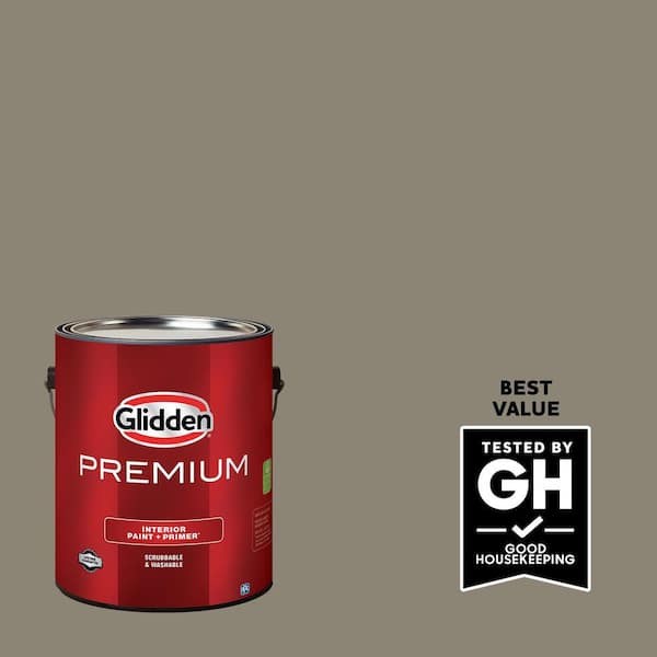 Glidden Premium 1-gal. PPG1025-5 Dark Ash Flat Interior Latex Paint