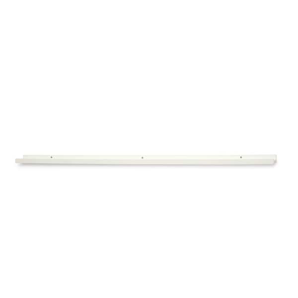 Wallscapes Photo Ledge 3.5 in. D x 46.5 in. W x 1.25 in. H White MDF Decorative Wall Shelf