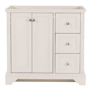 Stratfield 36 in. W x 22 in. D x 34 in. H Bath Vanity Cabinet without Top in Cream