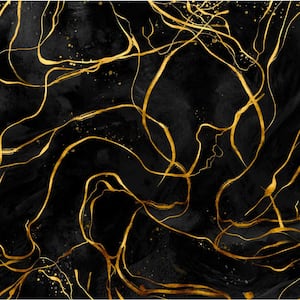 Gold and Black R35 4 in. x 4 in. Vinyl Peel and Stick Tile (24 Tiles, 2.67 sq. ft./Pack)