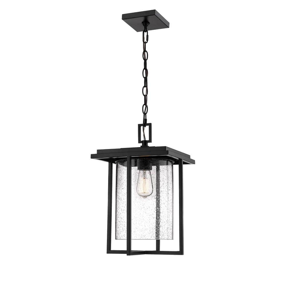 Millennium Lighting 1-Light 13 in. Powder Coat Black Outdoor Lantern ...