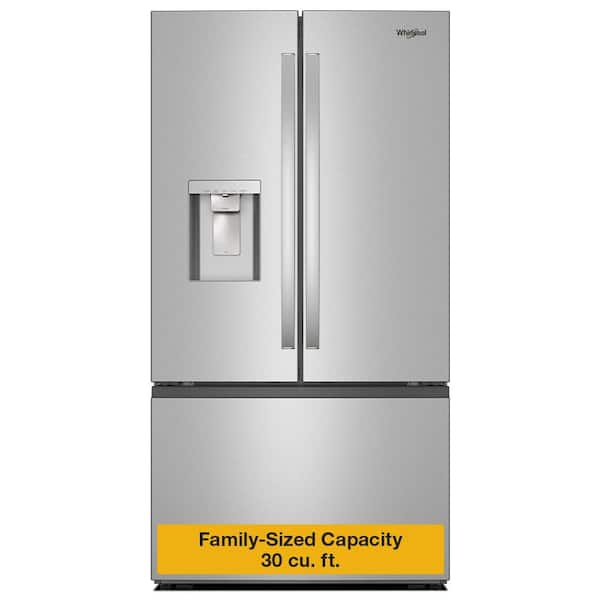 30 cu. ft. French Door Refrigerator in Fingerprint Resistant Stainless Finish with In-door Filtered Water and Ice Maker