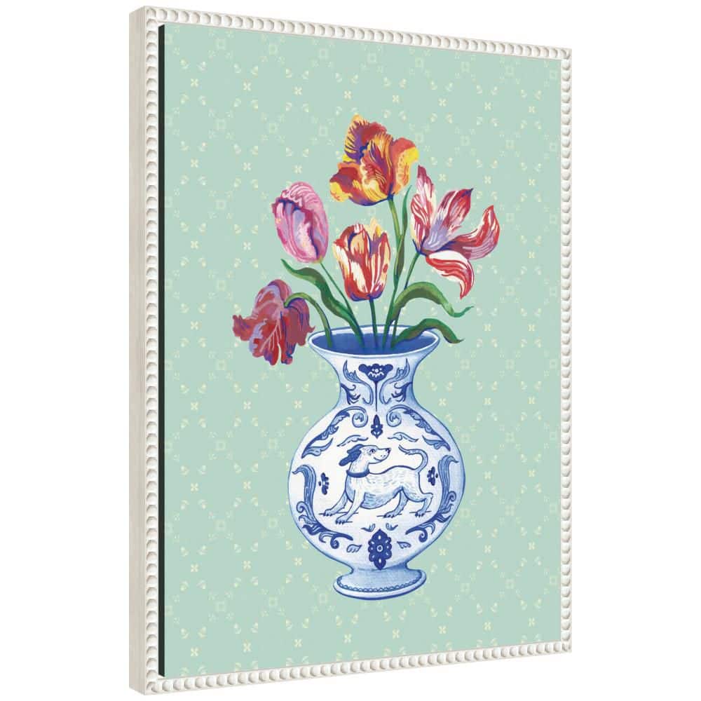"Sylvie ""Tulip Vase"" by Lucia Gianello Flowers Framed Art Print 24 in. x 18 in." price history on PriceWatchPro
