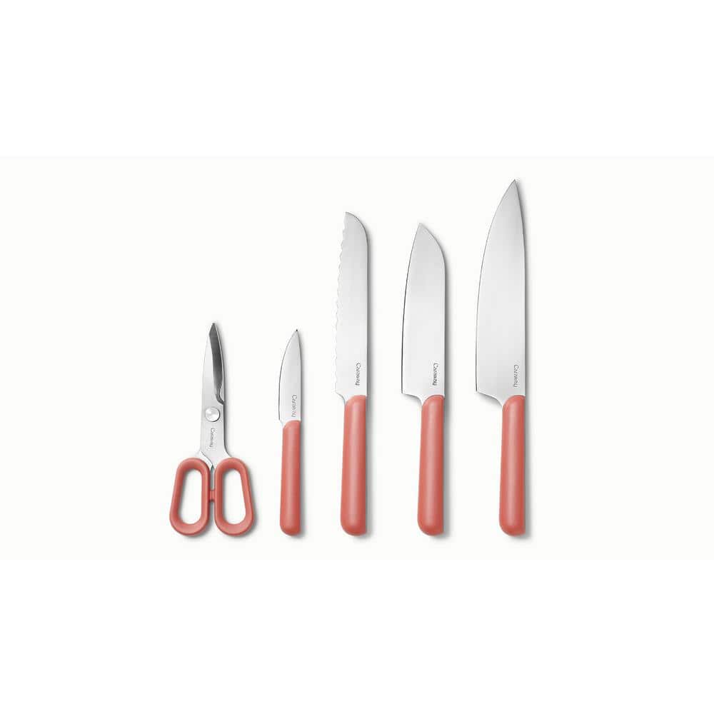 Blush Matte 14-Piece Knife and Utensil Prep Set