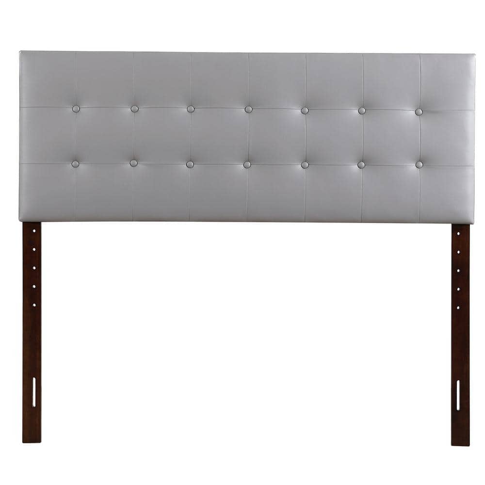 Super Nova 2-Light Grey Tufted Queen Headboard
