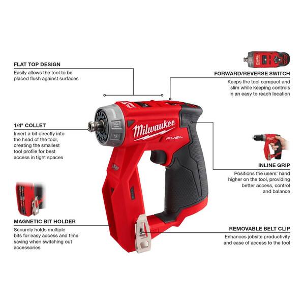 Milwaukee - M12 FUEL 12-Volt Lithium-Ion Cordless 1.6 Gal. Wet/Dry Vacuum and 4-in-1 Installation 3/8 in. Drill Driver (2-Tool)