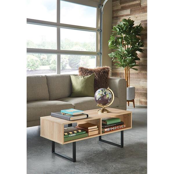 Closetmaid Mixed Material Storage, Natural Material Coffee Tables