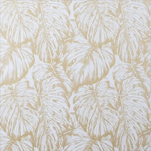Tropical Pearl and Gold Nonwoven Paper Paste the Wall Removable Wallpaper