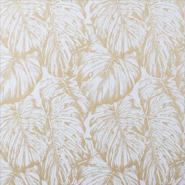 Graham & Brown Tropical Pearl and Gold Nonwoven Paper Paste the Wall Removable Wallpaper