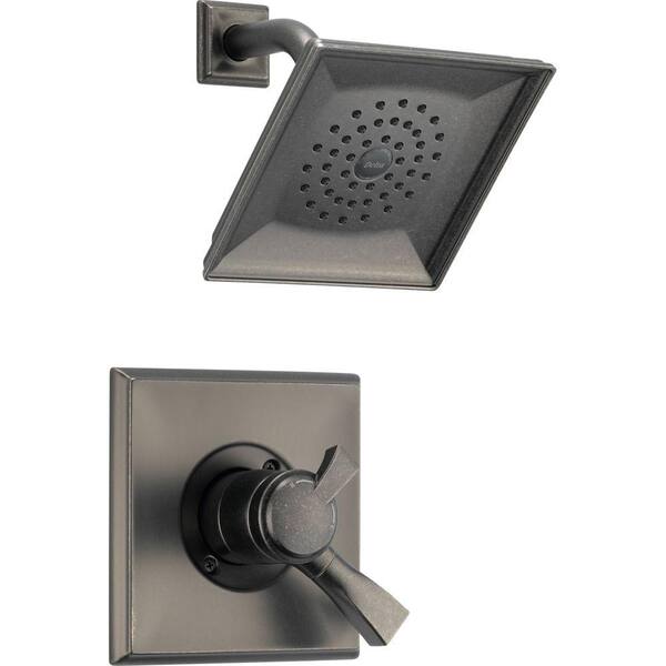 Delta Dryden Single-Handle 1-Spray Raincan Shower Only Faucet in Aged Pewter with Dual Function Cartridge-DISCONTINUED