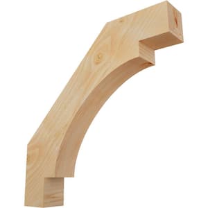 4''W x 24''D x 24''H Merced Rough Sawn Knee Brace, Douglas Fir