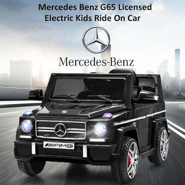 Mercedes Benz G65 Licensed 12V Electric Kids Ride On Car RC Remote Control Black 