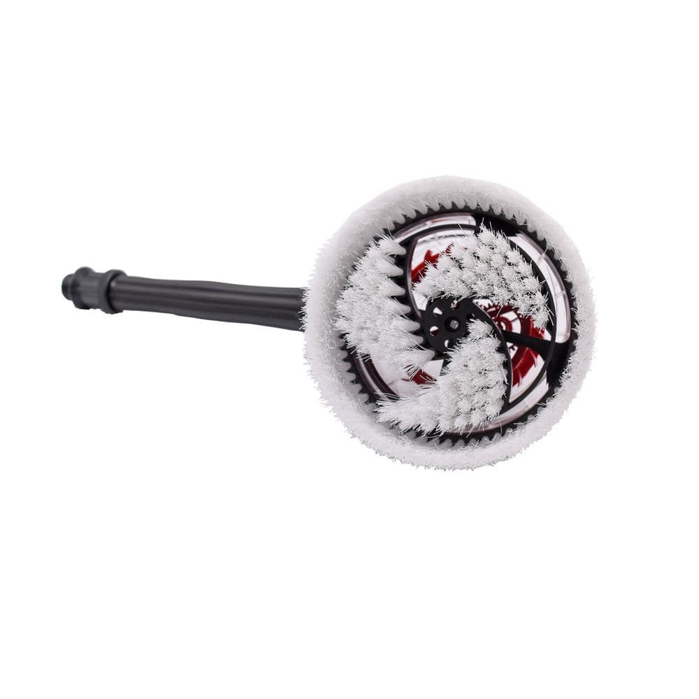 Universal Rotary Brush with Bayonet Adapter, Black and Red