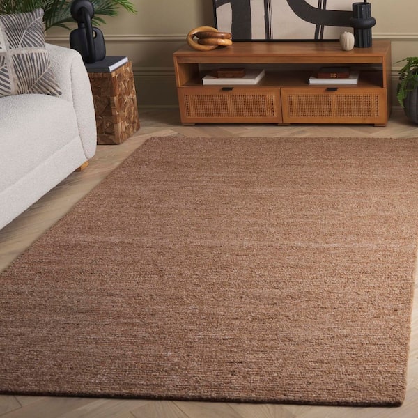 Himalaya 5 ft. x 8 ft. Light Brown Solid Modern Area Rug